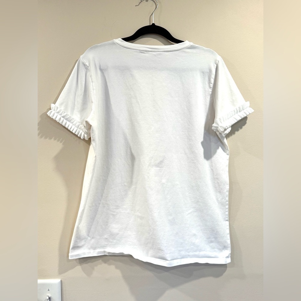 🔥Vineyard Vines White Ruffle Sleeve T-Shirt🔥 - Picture 2 of 6